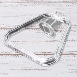 ABS Towel Ring Holder – Unbreakable Square Wall Mount | BathNova