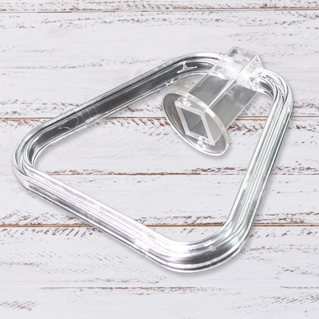 ABS Towel Ring Holder – Unbreakable Square Wall Mount | BathNova