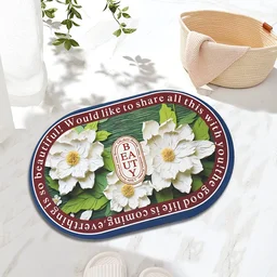 Absorbent Bath Mat – Quick-Dry Anti-Slip Floral Design | Mist & Relax