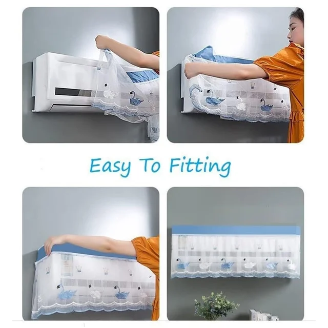 AC Dust Cover for 1 Ton Split AC – Designer & Washable | Velvet Wheels