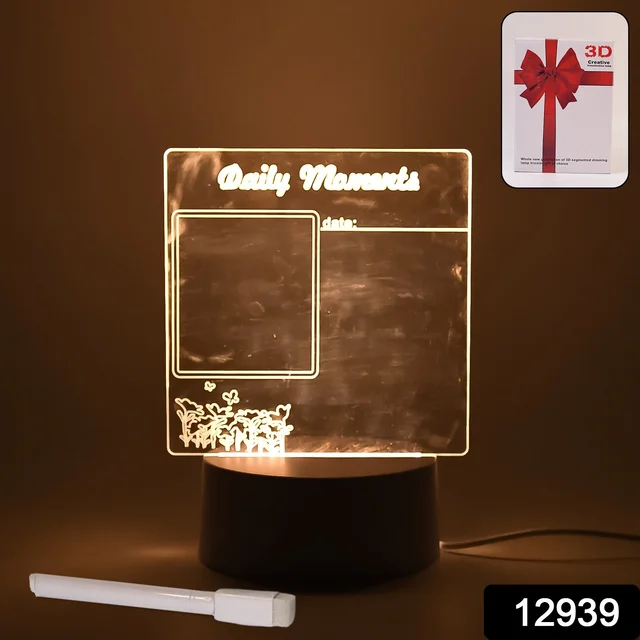 Acrylic Decorative Lamp – 3D Message Board & Night Light | Styleva
