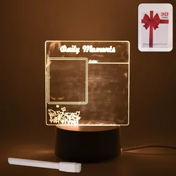 Acrylic Decorative Lamp – 3D Message Board & Night Light | Styleva