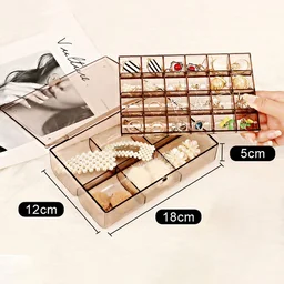 Acrylic Jewelry Box – 30 Compartment Dustproof Organizer | Organivo