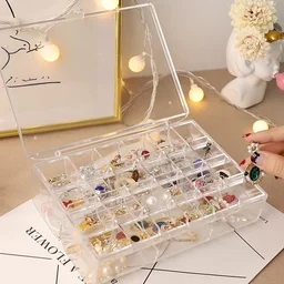 Acrylic Jewelry Box – 30 Compartment Dustproof Organizer | Organivo