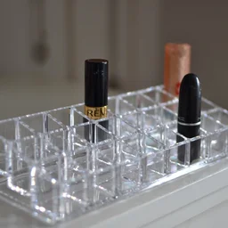 Acrylic Lipstick Holder – 24 Section Cosmetic Organizer | Organivo