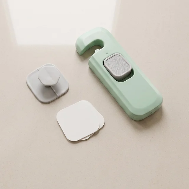 Adhesive Child Safety Lock for Refrigerator, Cabinet and Cupboard Doors (1 Pc)