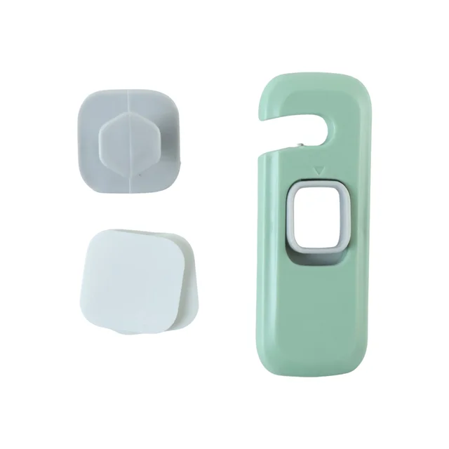 Adhesive Child Safety Lock for Refrigerator, Cabinet and Cupboard Doors (1 Pc)
