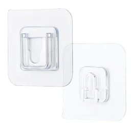 Adhesive Hooks – Transparent Damage-Free Wall Hanging | GlimmerHome