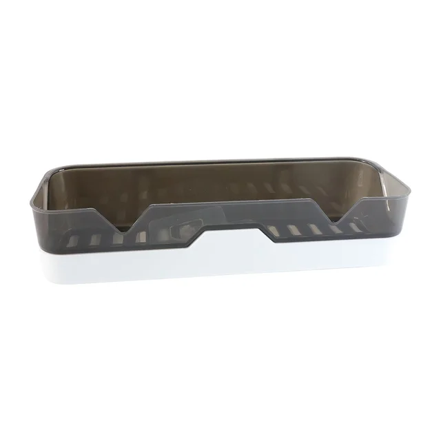 Adhesive Plastic Storage Shelf – Wall Mounted Space Saver