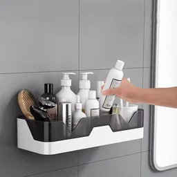Adhesive Shower Caddy – Rustproof Plastic Organizer | FreshAura