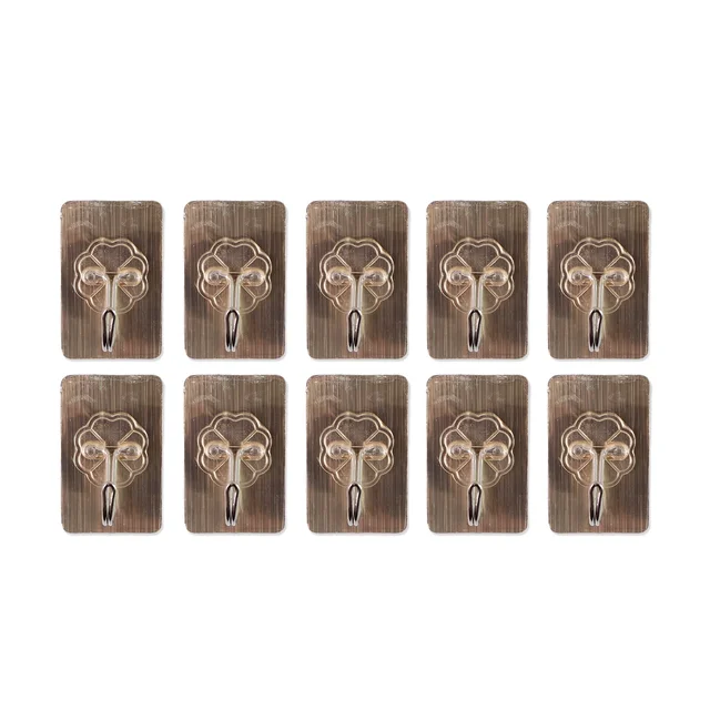 Adhesive Wall Hook – Waterproof Transparent 10-Piece Set