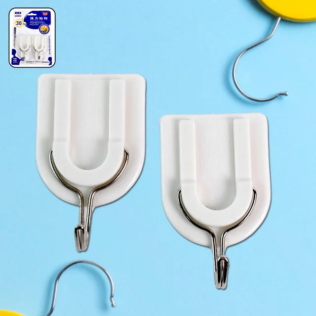 Adhesive Wall Hooks – Stainless Steel & Multipurpose | GlimmerHome
