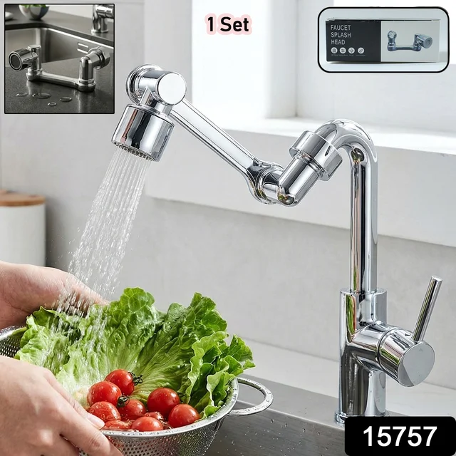 Adjustable 360° Rotating Faucet Head – Water Saving & Flexible Control