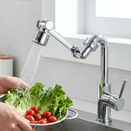 Adjustable 360° Rotating Faucet Head – Water Saving & Flexible Control