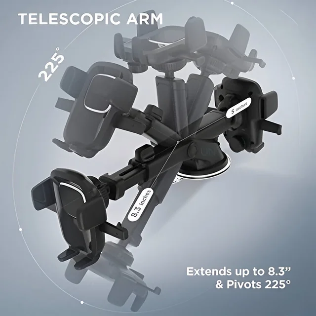 Adjustable Car Mount – 360° Universal Phone Holder | Velvet Wheels