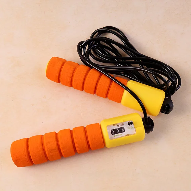 Adjustable Fitness Jump Rope – Digital Counter & Anti-Slip Grip