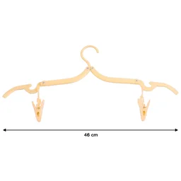 Adjustable Folding Clothes Hanger with Clips for Versatile Use