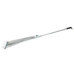 Adjustable Garden Rake – Telescopic Steel for Lawn Cleanup | Indo Glow