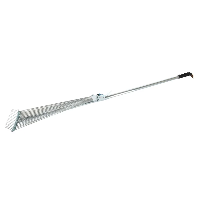 Adjustable Garden Rake – Telescopic Steel for Lawn Cleanup | Indo Glow