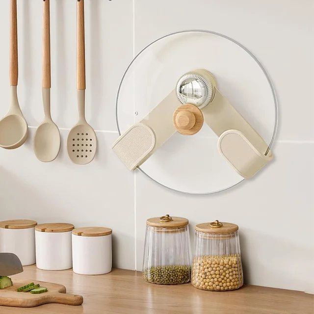 Adjustable Kitchen Pot Lid Holder – Space-Saving & Heat Resistant