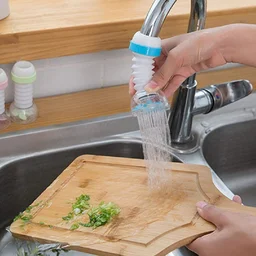 Adjustable Kitchen Sink Tap Water Filter – Splash Guard & Rotating Sprayer