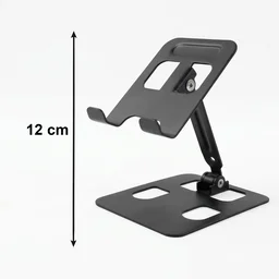 Adjustable Metal Mobile Stand – Foldable & Stable Desk Holder