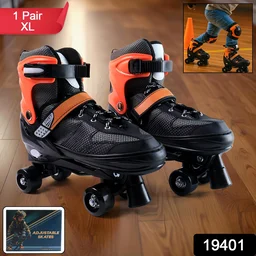 Adjustable Quad Roller Skates for Kids – XL Size with Safety Features