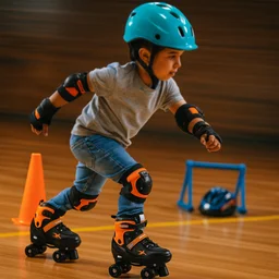 Adjustable Quad Roller Skates for Kids – XL Size with Safety Features