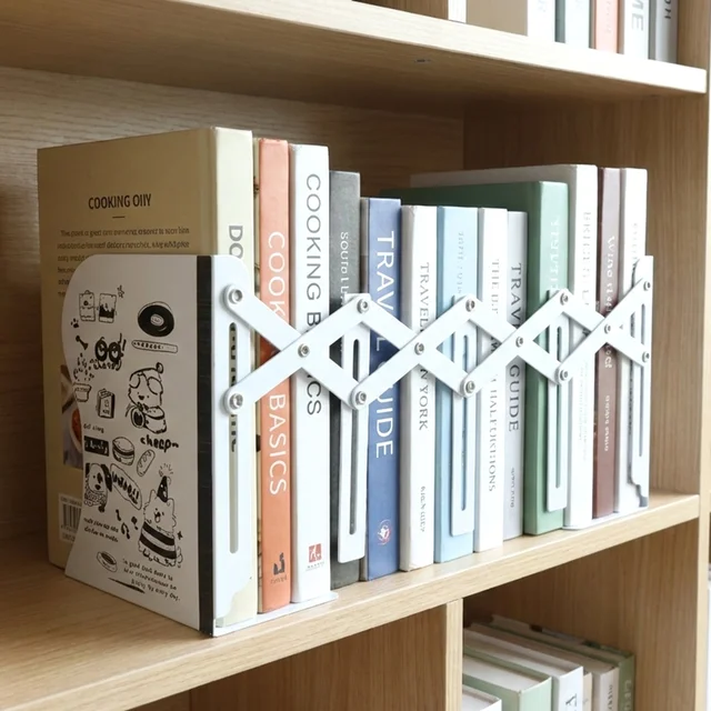 Adjustable Telescope Iron Desk Book Stand – Expandable Organizer