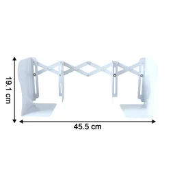 Adjustable Telescope Iron Desk Book Stand – Expandable Organizer