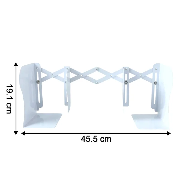 Adjustable Telescope Iron Desk Book Stand – Expandable Organizer