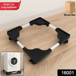 Adjustable Washing Machine Stand – Heavy-Duty Anti-Vibration Support