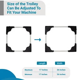 Adjustable Washing Machine Stand – Heavy-Duty Anti-Vibration Support