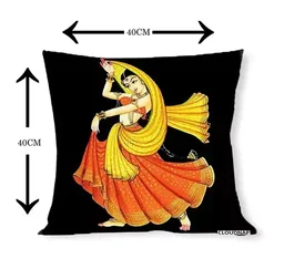 CLOUDNAP Classic Stylish Digital Desgin Decorative Cushion Covers (16 X 16 Inch)Set of 5 Mo - Free Size