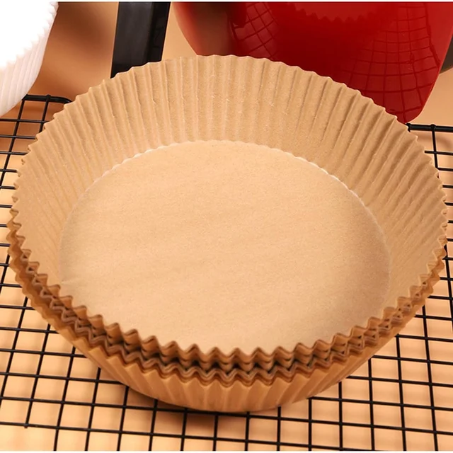 Air Fryer Liners – Round Disposable Parchment (50 Pcs) | Dabster