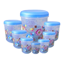 Air Tight Plastic Container Set – 8 Pcs Food Storage | Velvet Wheels
