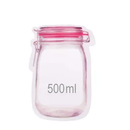 Airtight Food Storage Bag – Reusable Zipper Pouch 500ml | Organivo