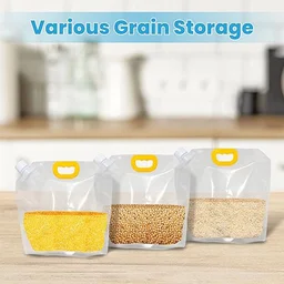 Airtight Food Storage Bag with Handle – Leakproof & Portable 25x21 cm
