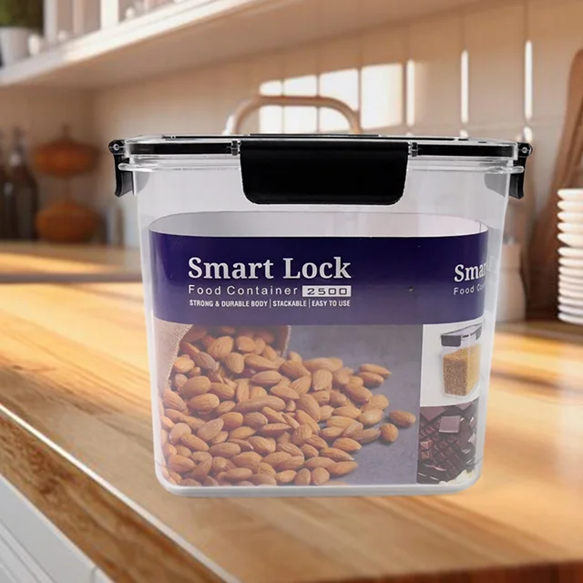 Airtight Food Storage Container – 2500ml with Easy Snap Lid