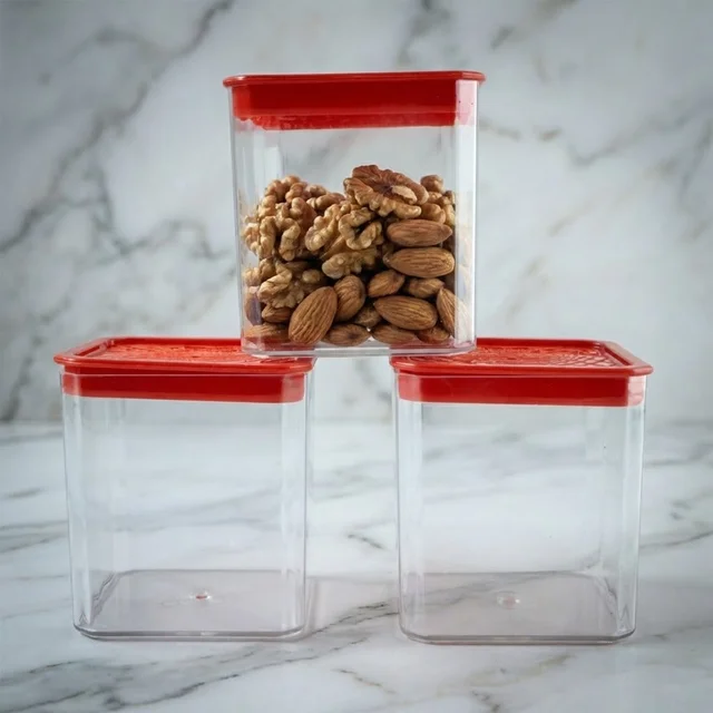 Airtight Food Storage Container Set – 3 Pieces, 350 ml Each
