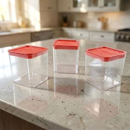 Airtight Food Storage Container Set – 3 Pieces, 350 ml Each