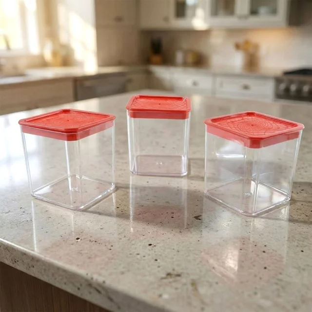 Airtight Food Storage Container Set – 3 Pieces, 350 ml Each
