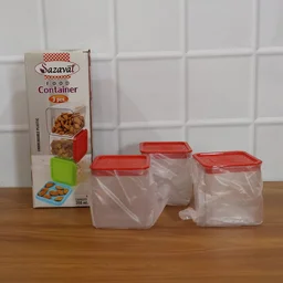 Airtight Food Storage Container Set – 3 Pieces, 350 ml Each