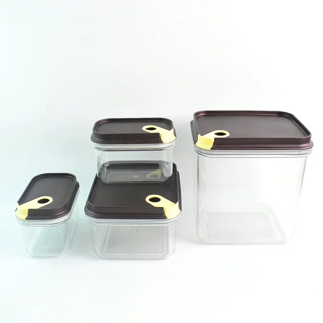 Airtight Food Storage Container Set – 4 Pc Vacuum Seal Jars