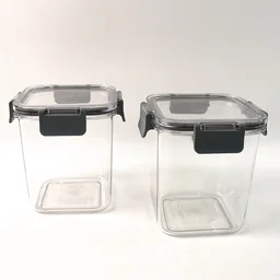 Airtight Food Storage Containers – 2x 900ml Press N’ Lock Set
