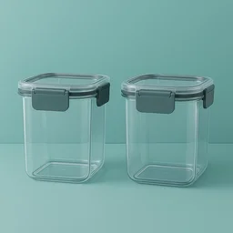 Airtight Food Storage Containers – 2x 900ml Press N’ Lock Set