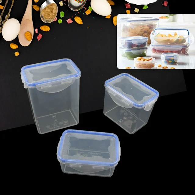 Airtight Kitchen Storage Container – 3 Pc Food Grade Set | Velvet Wheels