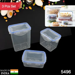 Airtight Kitchen Storage Container – 3 Pc Food Grade Set | Velvet Wheels