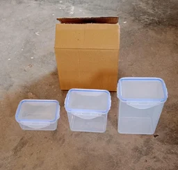 Airtight Kitchen Storage Container – 3 Pc Food Grade Set | Velvet Wheels