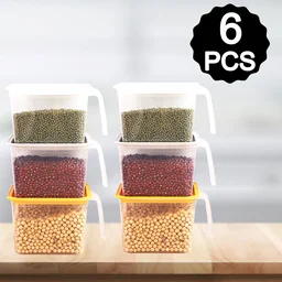 Airtight Kitchen Storage Containers – 1000ml Set of 6 | Velvet Wheels